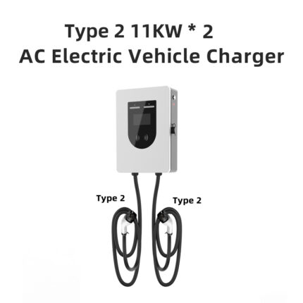 22KW Type 2 Dual-gun AC Charger Perfect For Packing Lot Installations