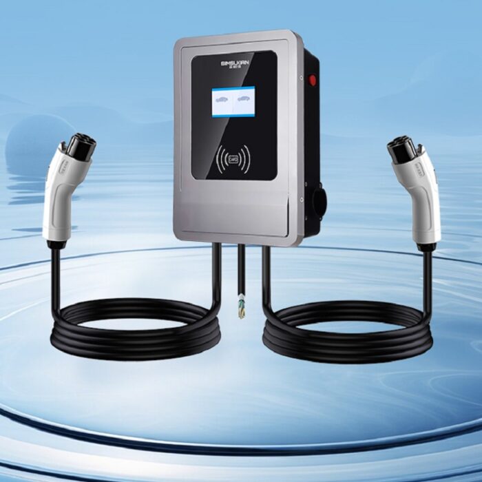 Business Use Wall-mounted AC EV 14KW GBT Dual Port Charger