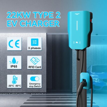 Affordable Fireproof 22KW Type 2 Three-Phase AC Charger for Home Use