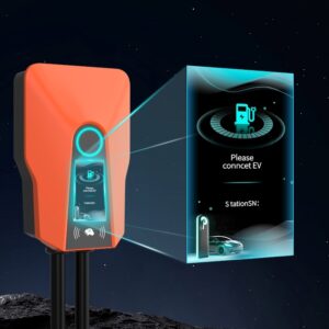 advanced ev station with LCD display