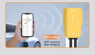 fast commercial EV charging station