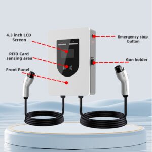 dual-gun AC EV charger details